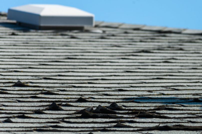 Damaged roof